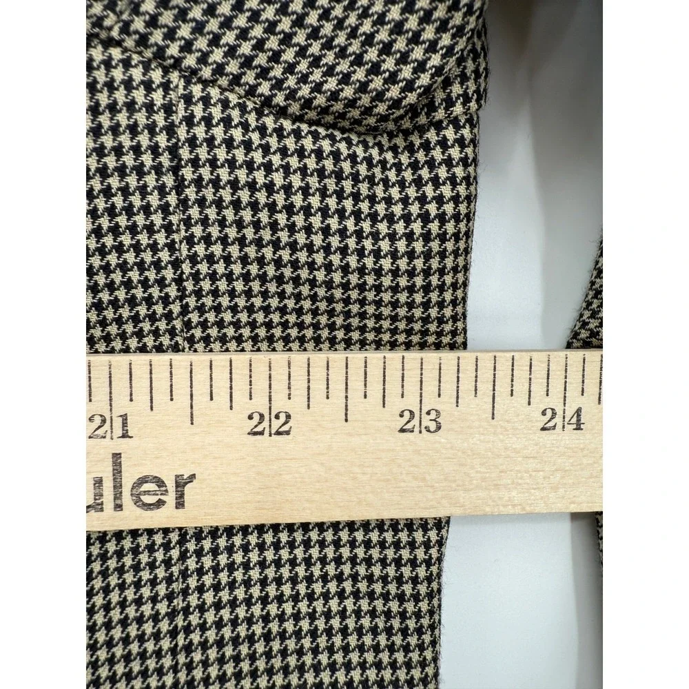 Stafford Blazer Mens 46R Brown Houndstooth Wool Sport Coat‎ Jacket Two Button